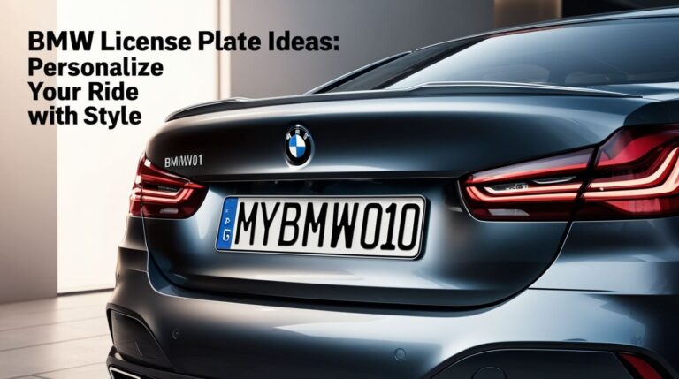 BMW License Plate Ideas