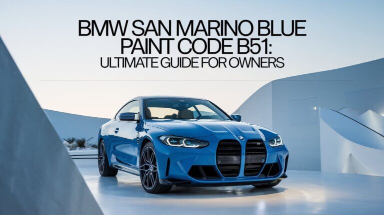 BMW San Marino Blue Paint Code B51