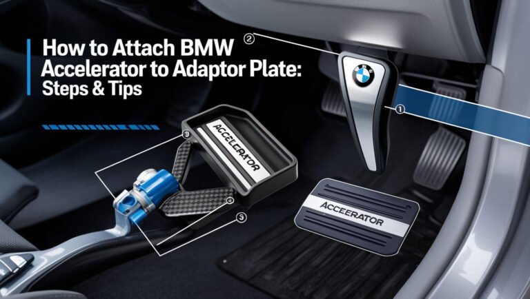 How Does Bmw Accelerator Attach To Adaptor Plate